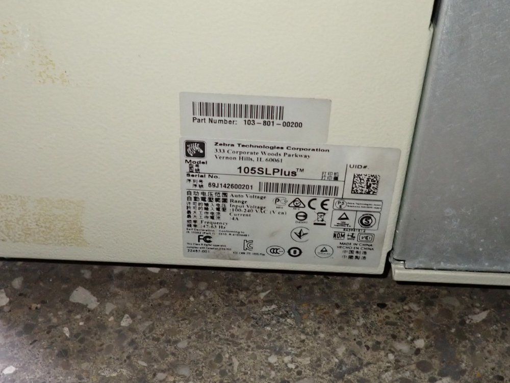 Zebra Technologies Barcode Printer - 105slplus