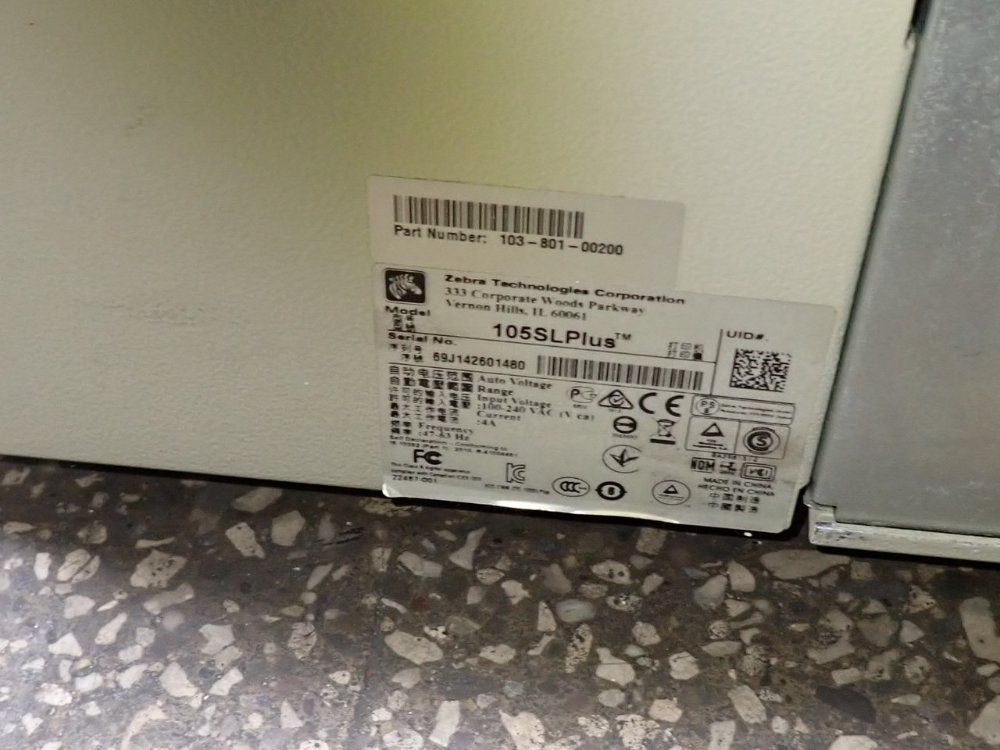 Zebra Technologies Barcode Printer - 105slplus