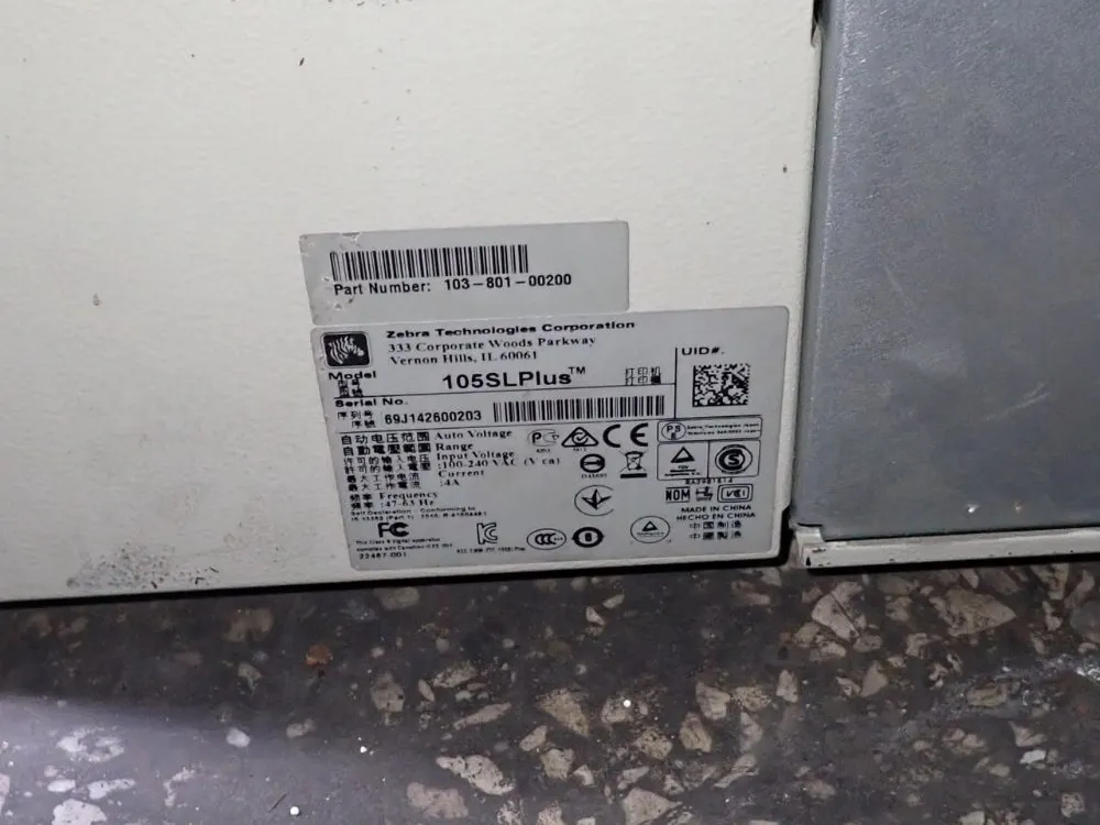 Zebra Technologies Barcode Printer - 105slplus