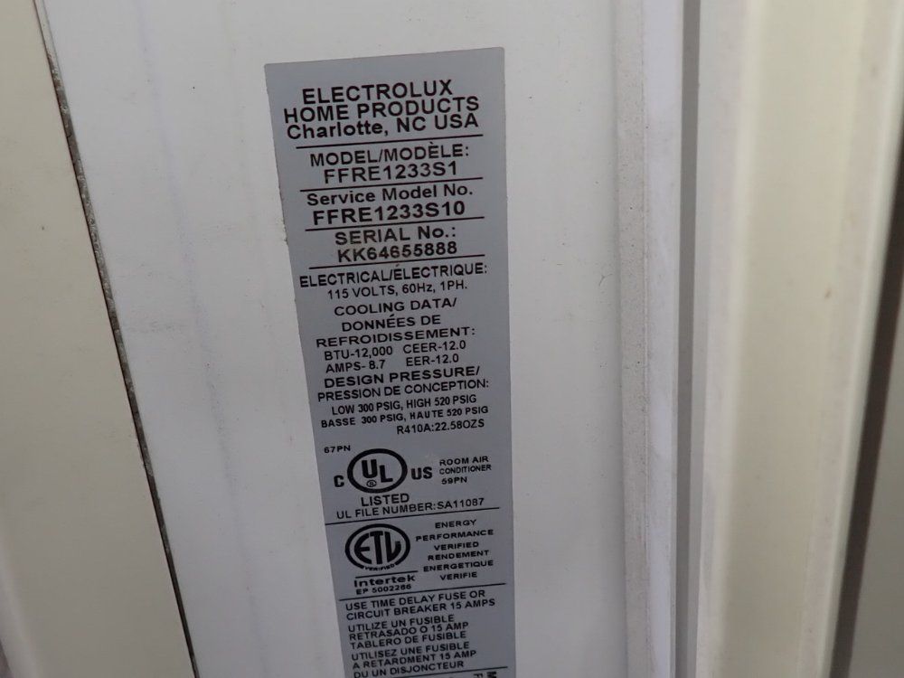 Electrolux Home Products 12000 Btu Air Conditioner - Ffre1233s1