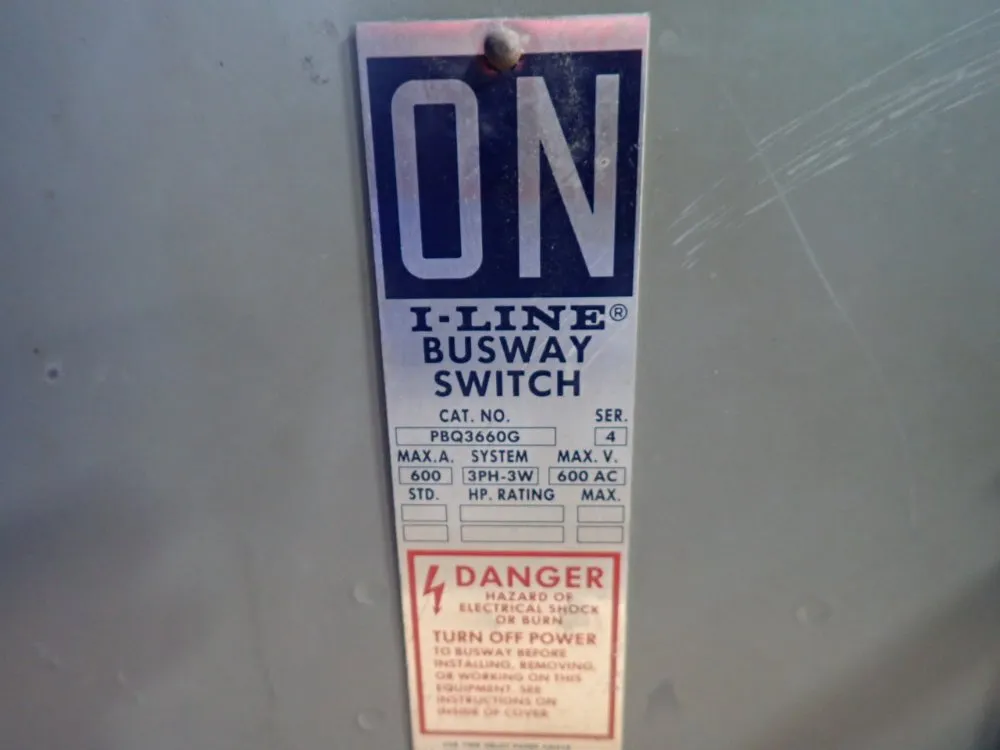 Square D 600a Bus Plug - Pbq3660g