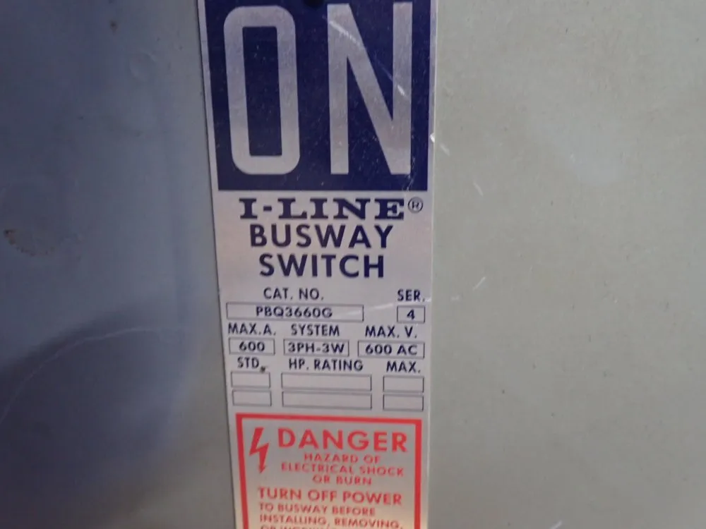 Square D 600a Bus Plug - Pbq3660g