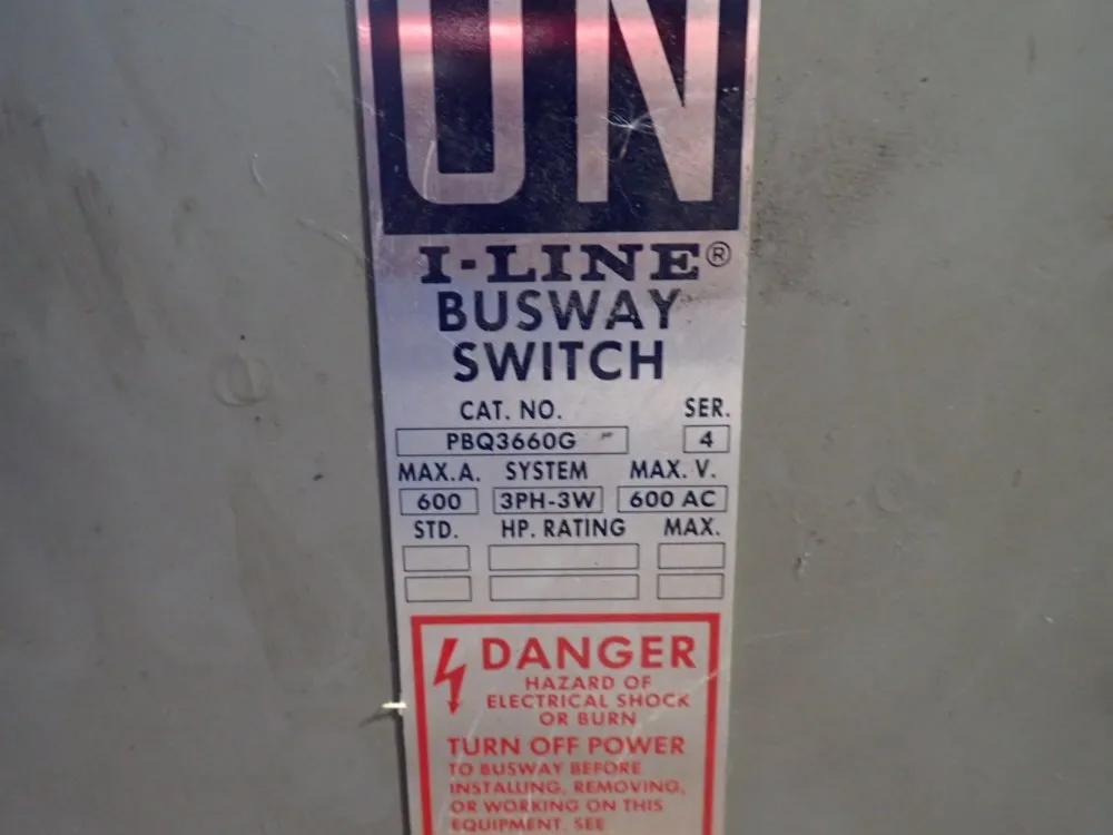 Square D 600a Bus Plug - Pbq3660g