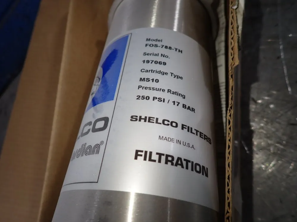 Shelco Filters 11"x 3 1/2" Filter Housing - Fos-788-th