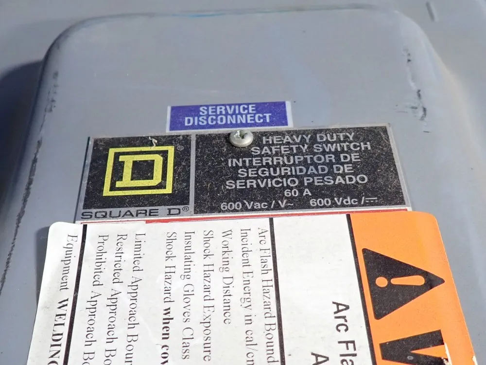 Square D 60 Amps Fusible Disconnect - H362