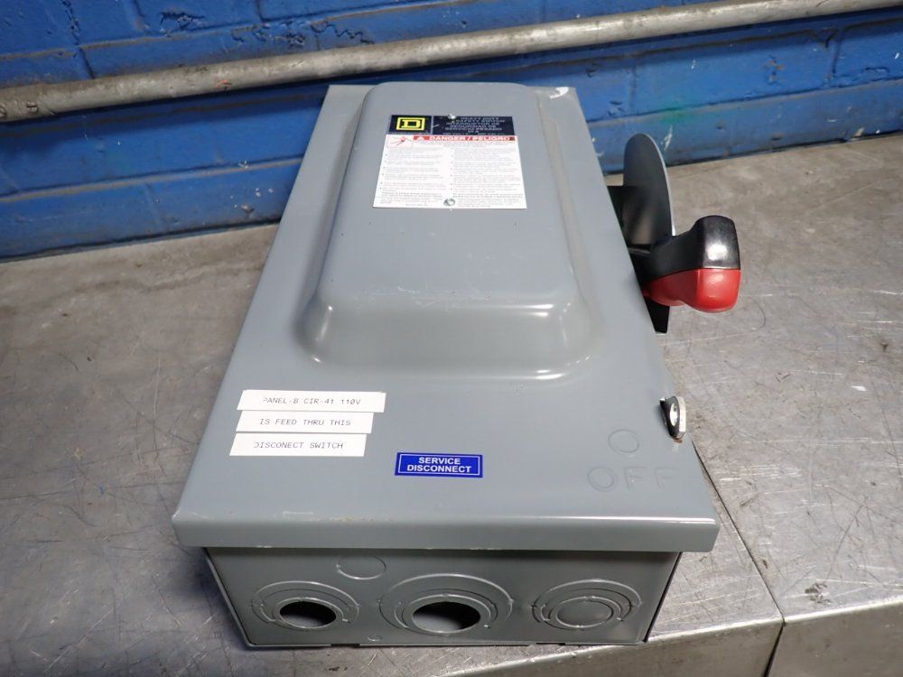 Square D 60 Amps Non Fusible Disconnect - Hu362