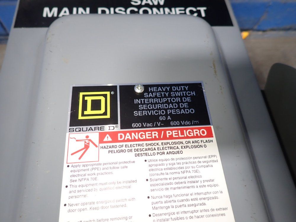 Square D 60 Amps Non Fusible Disconnect - Hu362