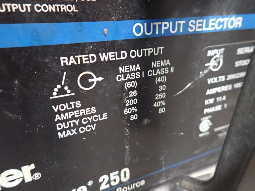 Miller 250 A Welder - Syncrowave 250