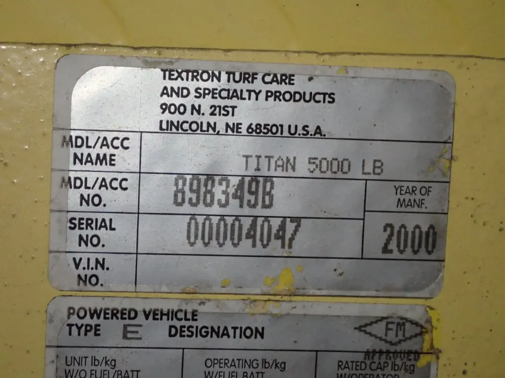 Cushman 5000 Lbs Utility Vehicle - Titan 5000 Lb