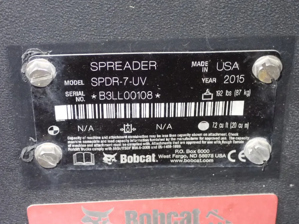Bobcat Salt Spreader - Spdr-7-uv