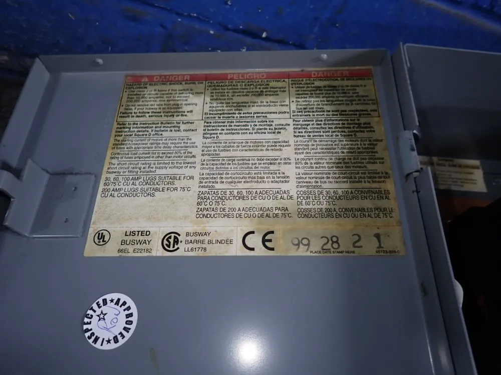 Square D 60 Amps Bus Plug - Pq3606g