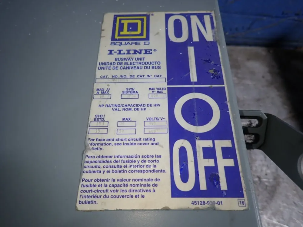 Square D 60 Amps Bus Plug - Pq3606g