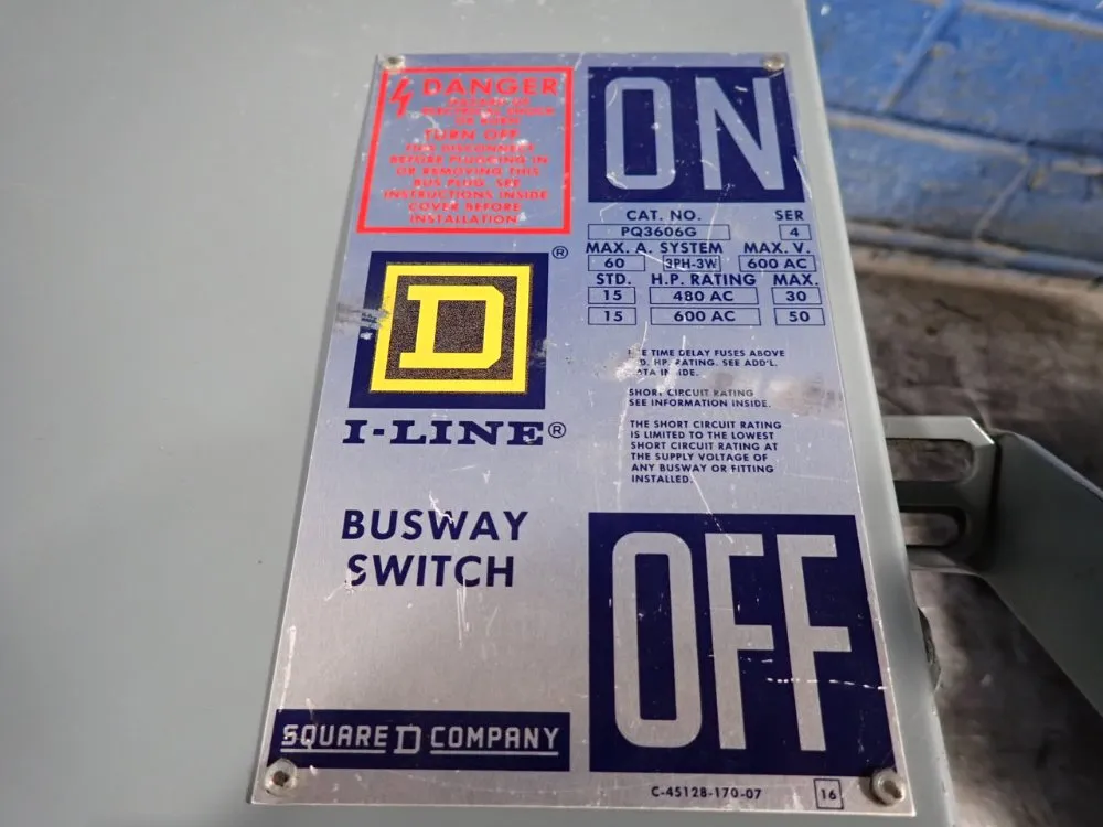 Square D 60 Amps Bus Plug - Pq3606g