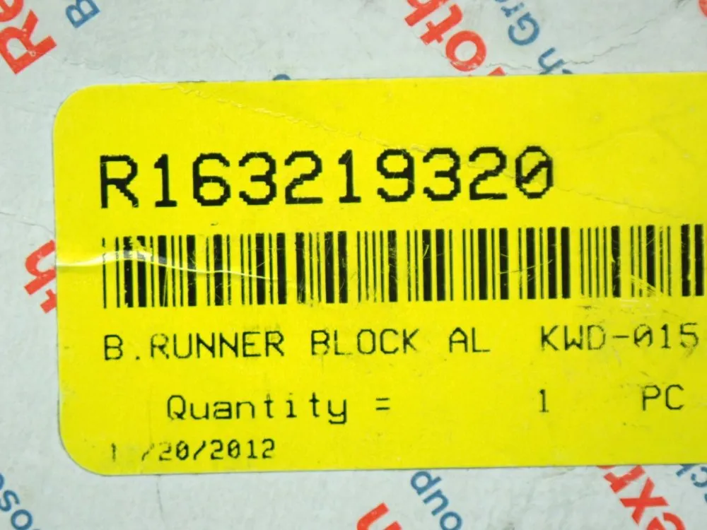 Rexroth Ball Runner Slider Guide Rail - R163219320