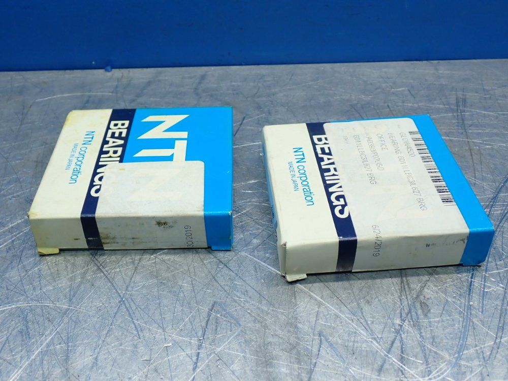 Ntn Single Row Deep Groove Ball Bearing, 2pcs - 6011llbc3/em