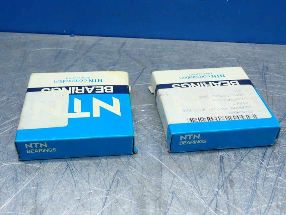 Ntn Single Row Deep Groove Ball Bearing, 2pcs - 6011llbc3/em