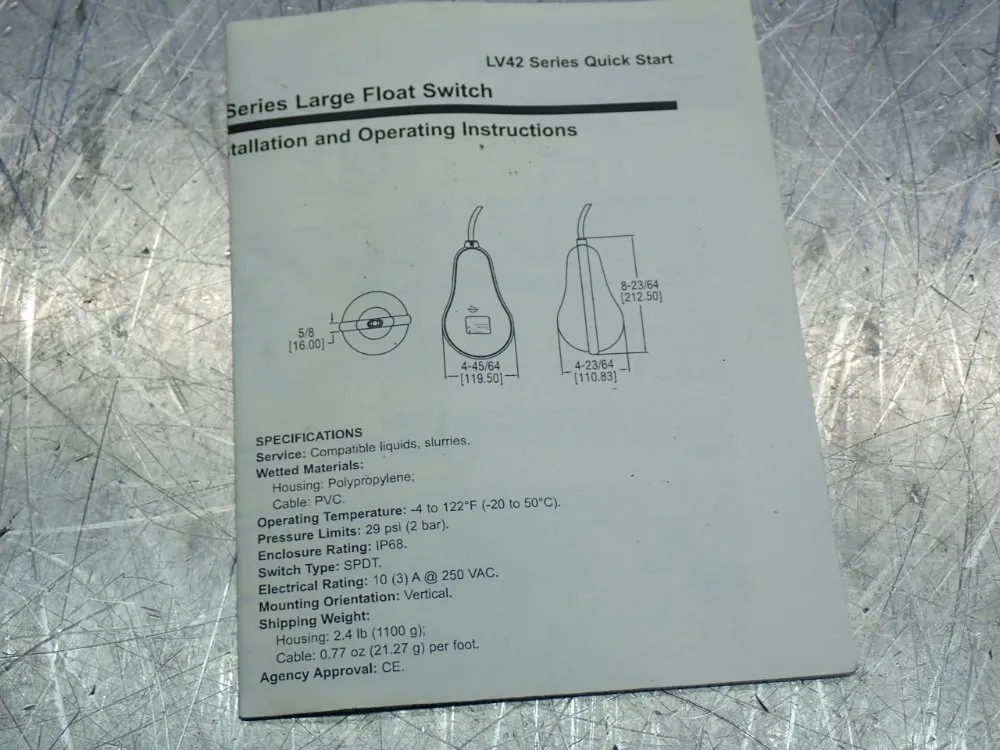 Switch-tek™ High-temp Float Level Switch - Lv42-7501