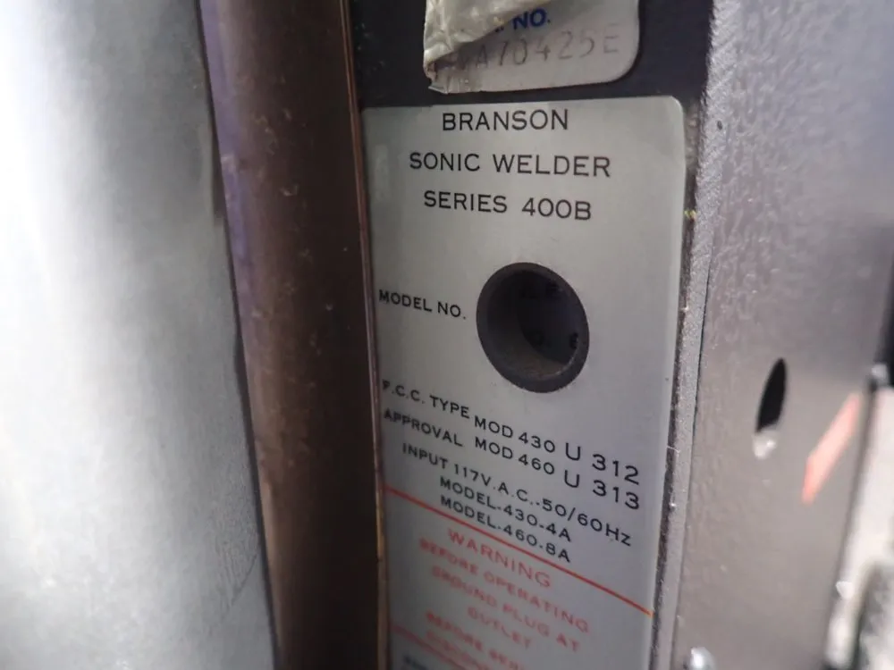 Branson 60 A Ultrasonic Welder - 400b