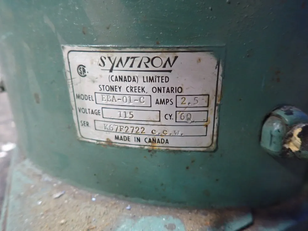 Syntron Co. Vibratory Parts Feeder Base - Eba-01-c