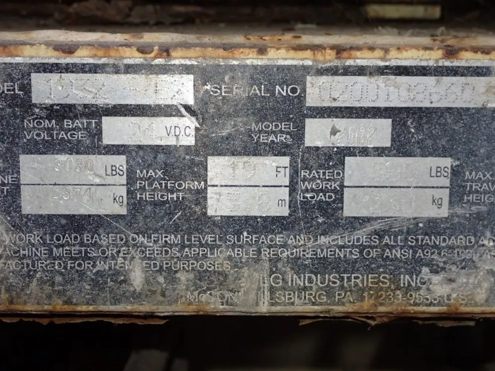 Jlg 500 Lbs Scissor Lift - 1932-ez