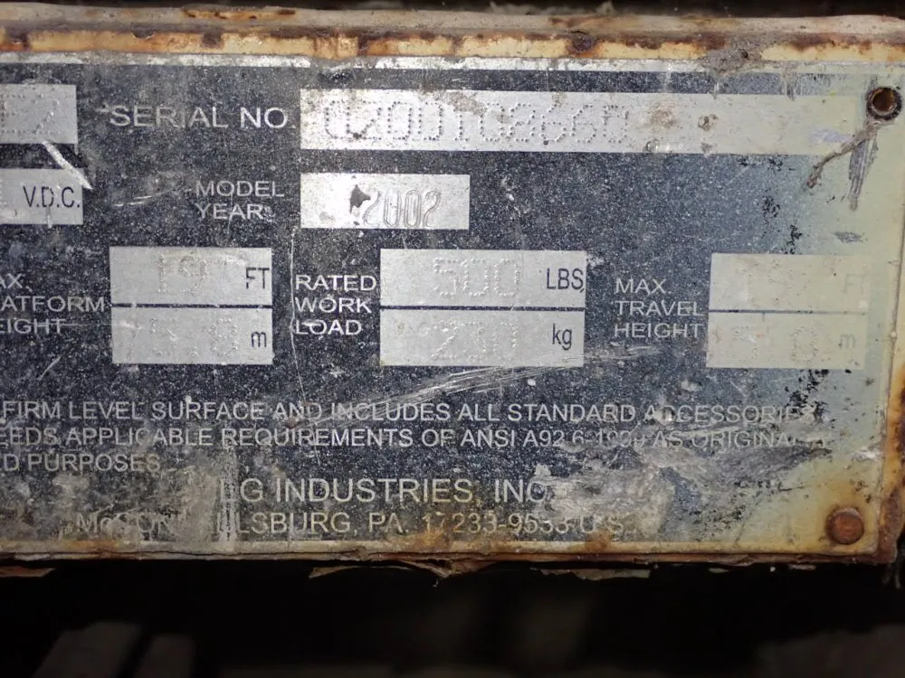 Jlg 500 Lbs Scissor Lift - 1932-ez