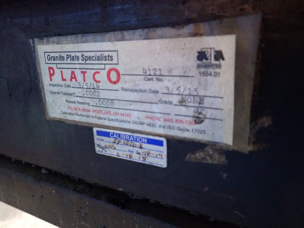 36" X 24" X 6" Granite Surface Plate