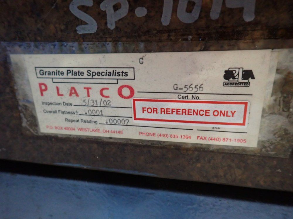 36" X 24" X 6" Granite Surface Plate