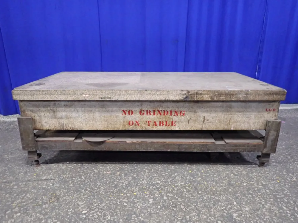 96" X 48" X 16" Granite Surface Plate