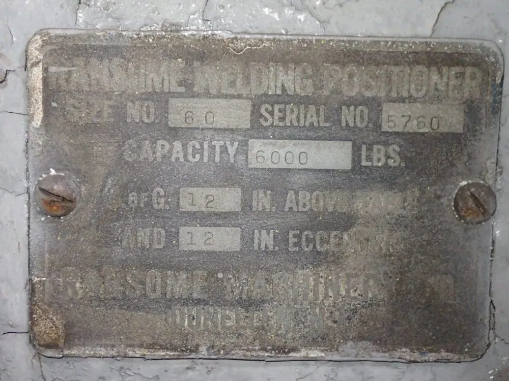 Ransome 6000 Lbs Welding Positioner - 60