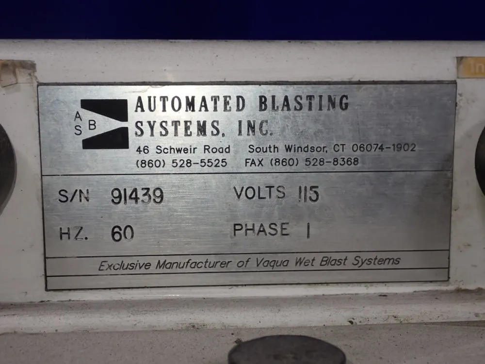 Automated Blasting 19" X 26" X 34" Blast Cabinet