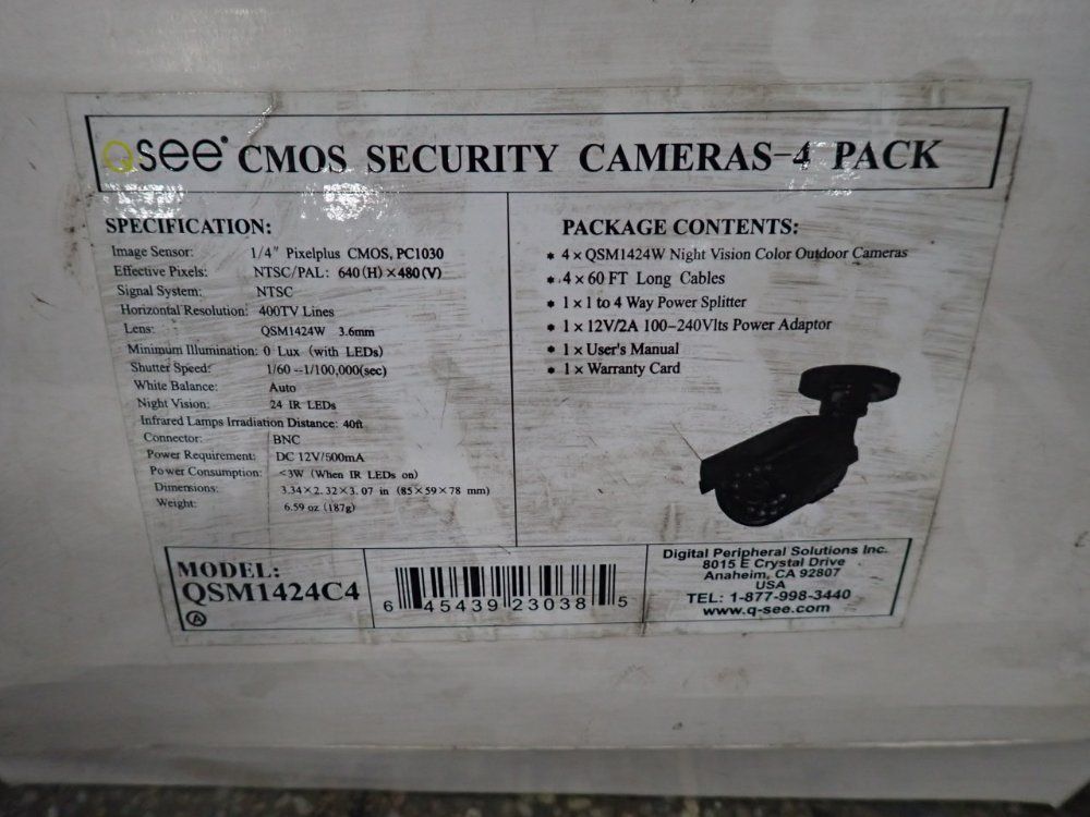 Cmos Security Cameras - Qsm1424c4