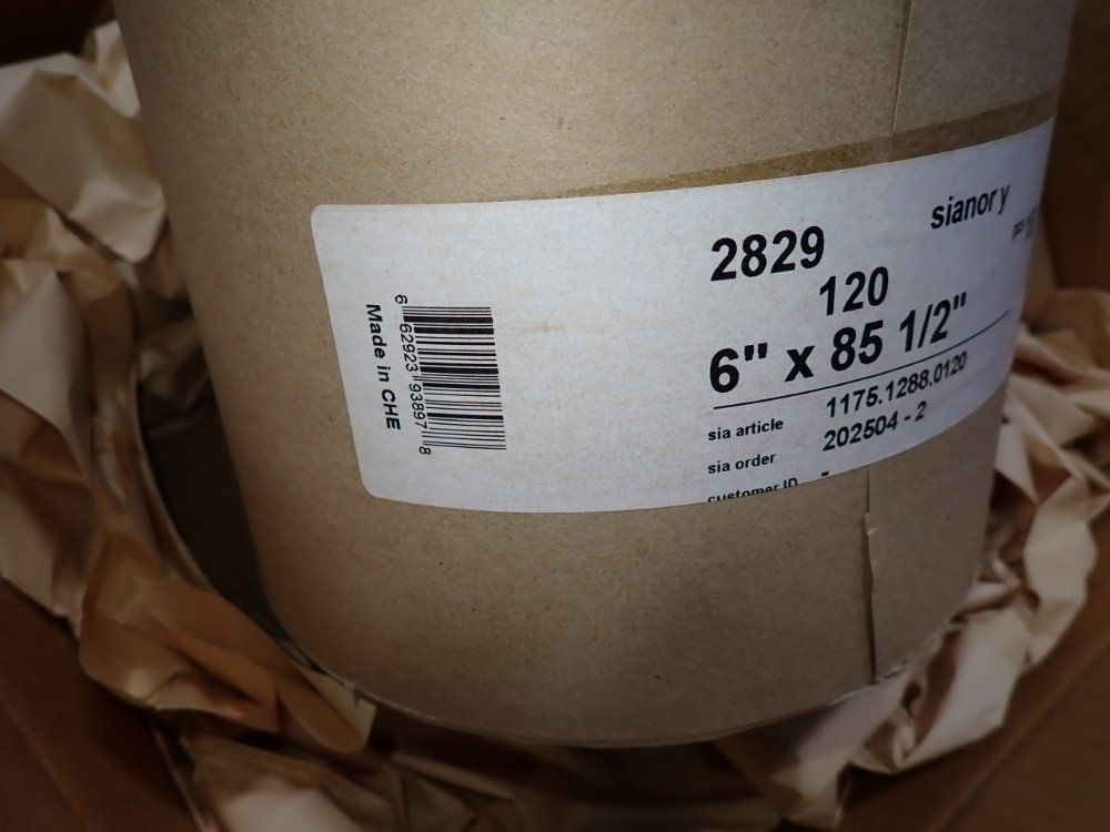 Sia Abrasives Inc 6" X 85 1/2" Sanding Belts - 2829