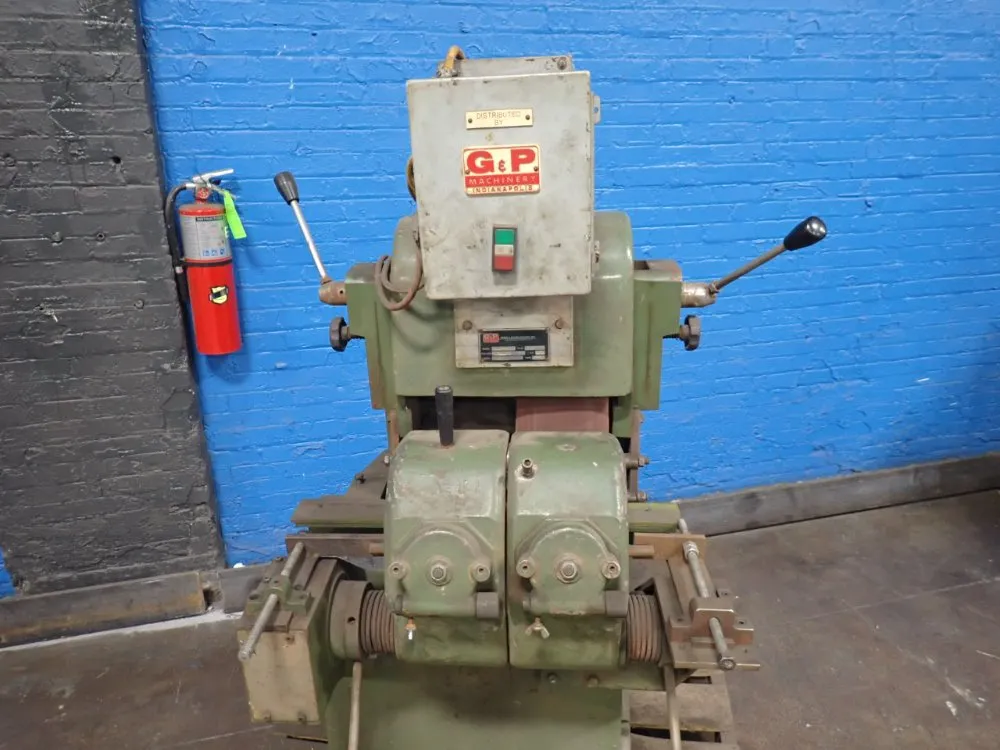 G & P Machinery Double Belt Rod Sanding Machine - Cf-80b2