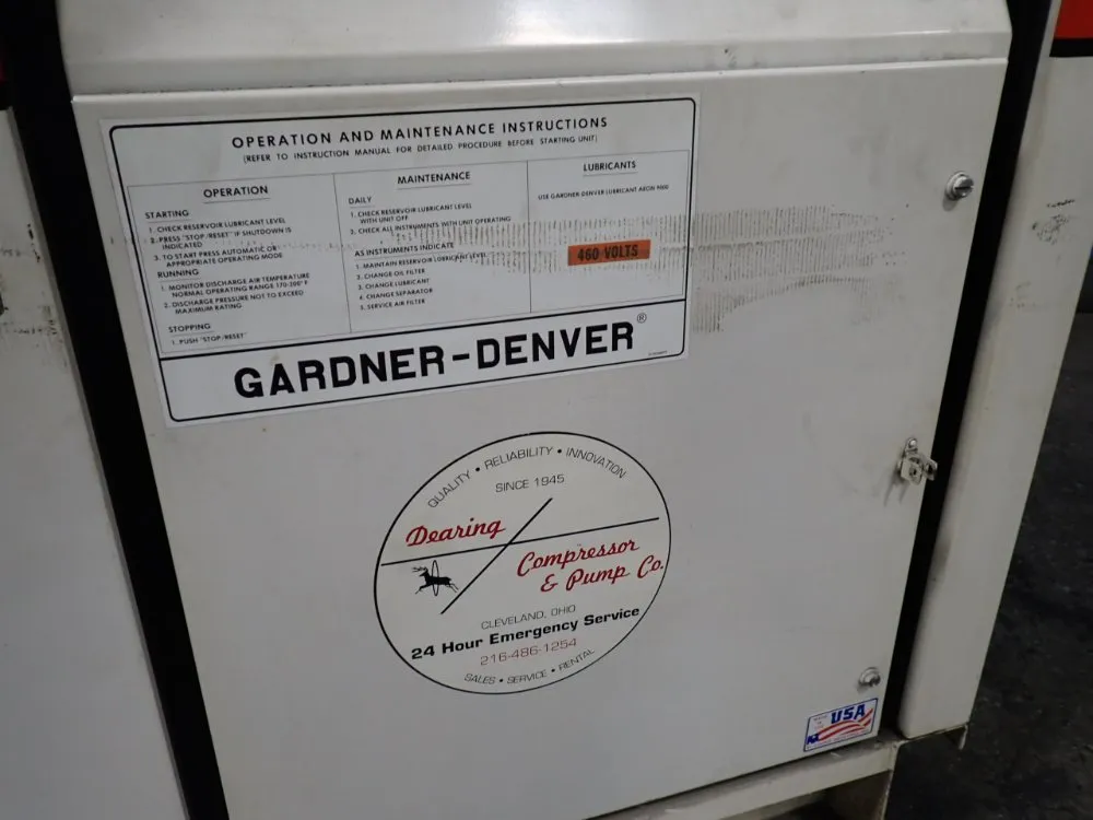 Gardner Denver 50 Hp Air Compressor - Echojg