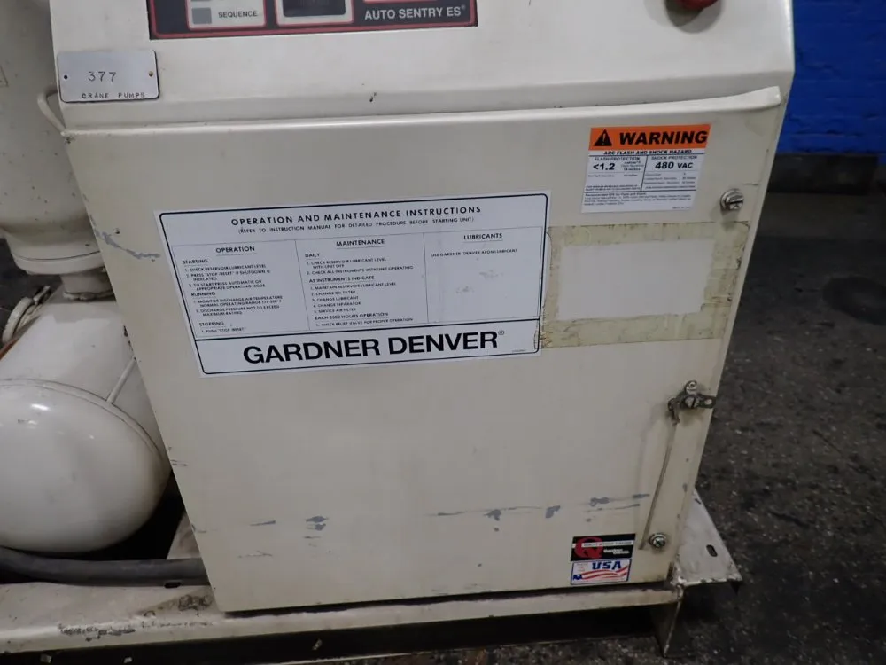 Gardner Denver 50 Hp Air Compressor - Ebh99d