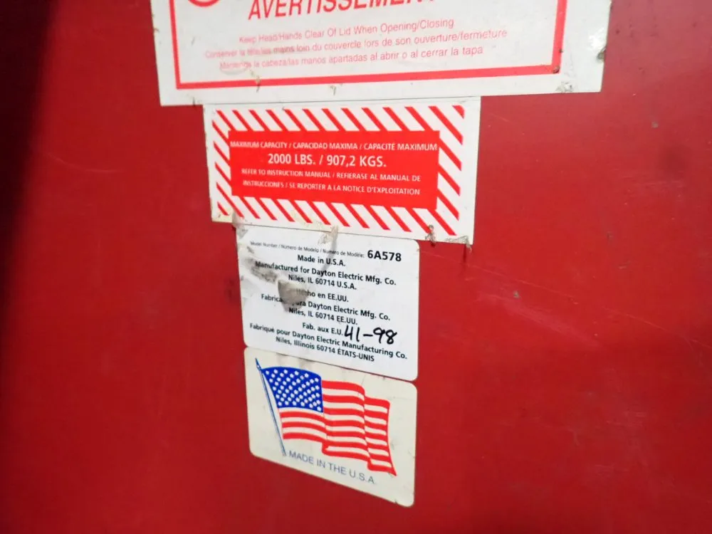 Dayton 60" X 30" X 51" Gang Box - 6a578