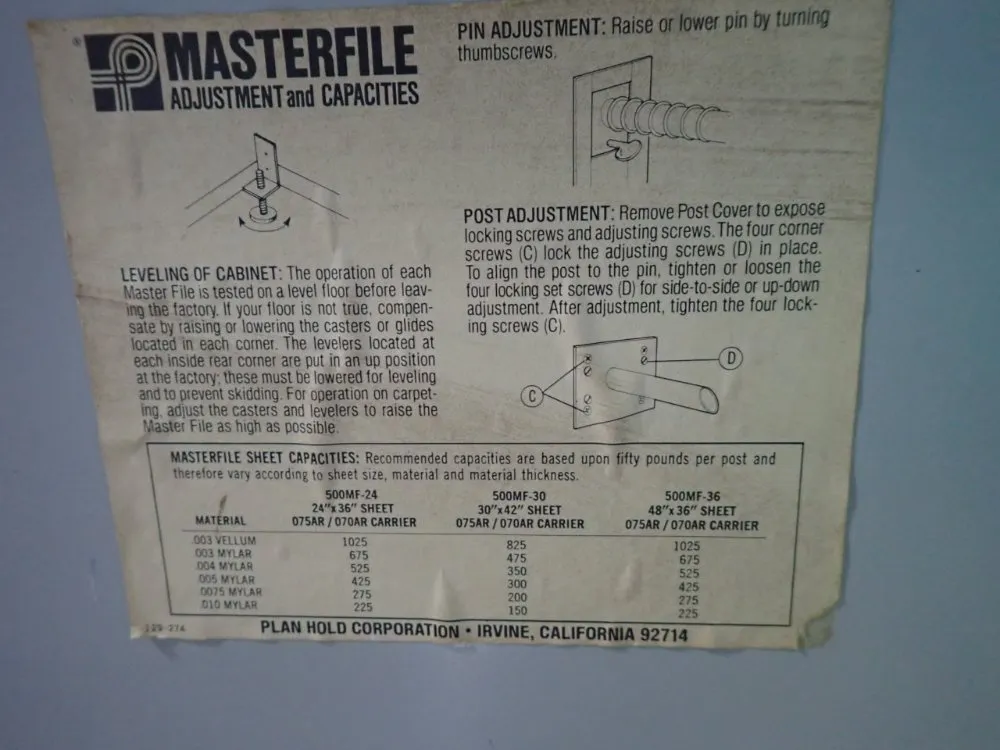 Planhold 56" X 18" X 44" Hanging File Cabinet