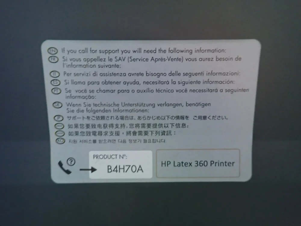 Hewlett Packard 60" Color Plotter - Latex 360