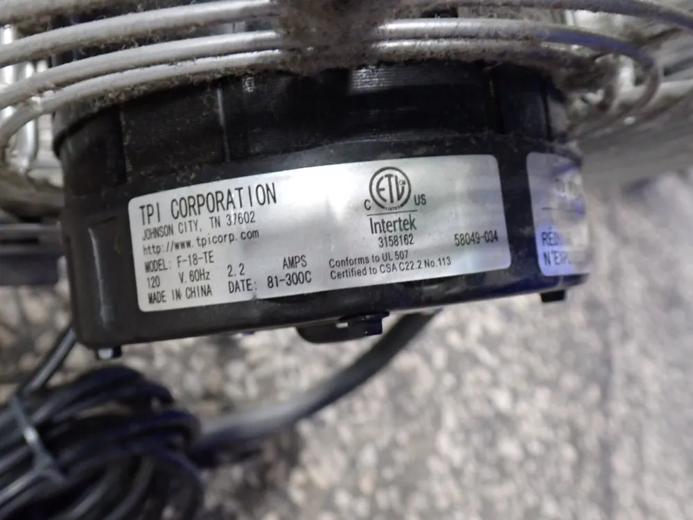 Tpi 18" Fan - F-18-te