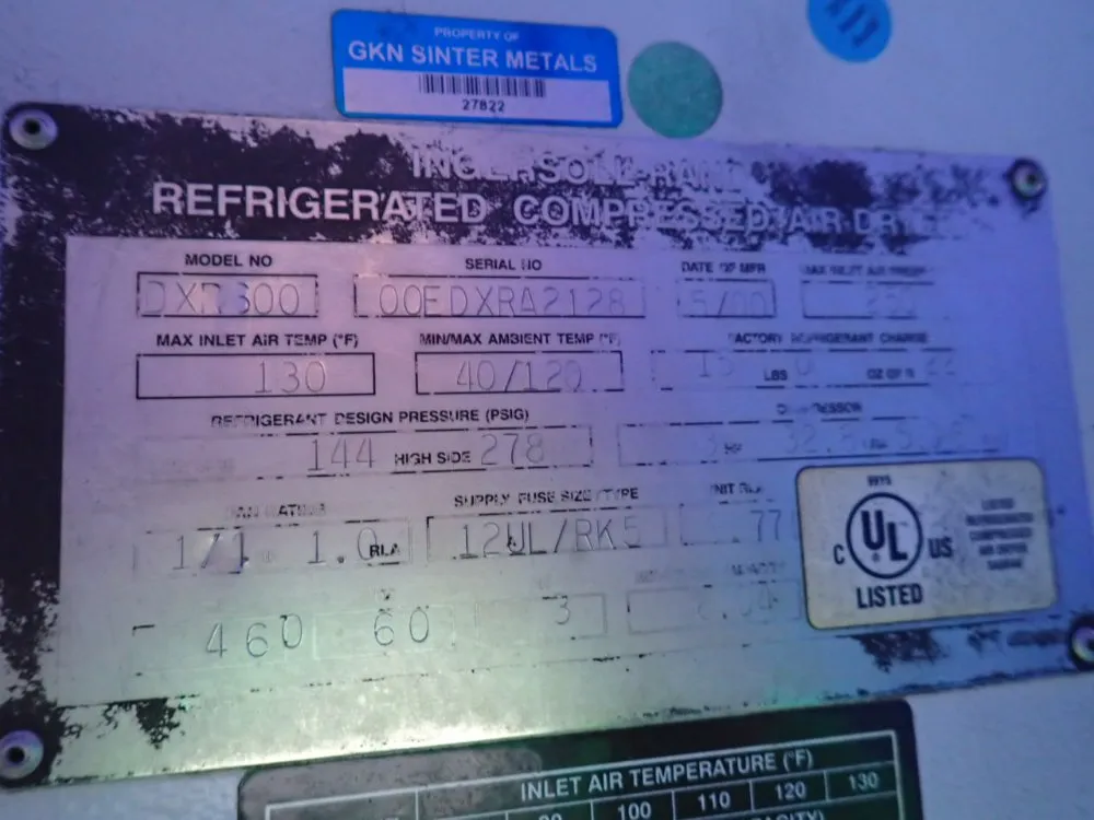 Ingersoll-rand Air Dryer - Dxr300