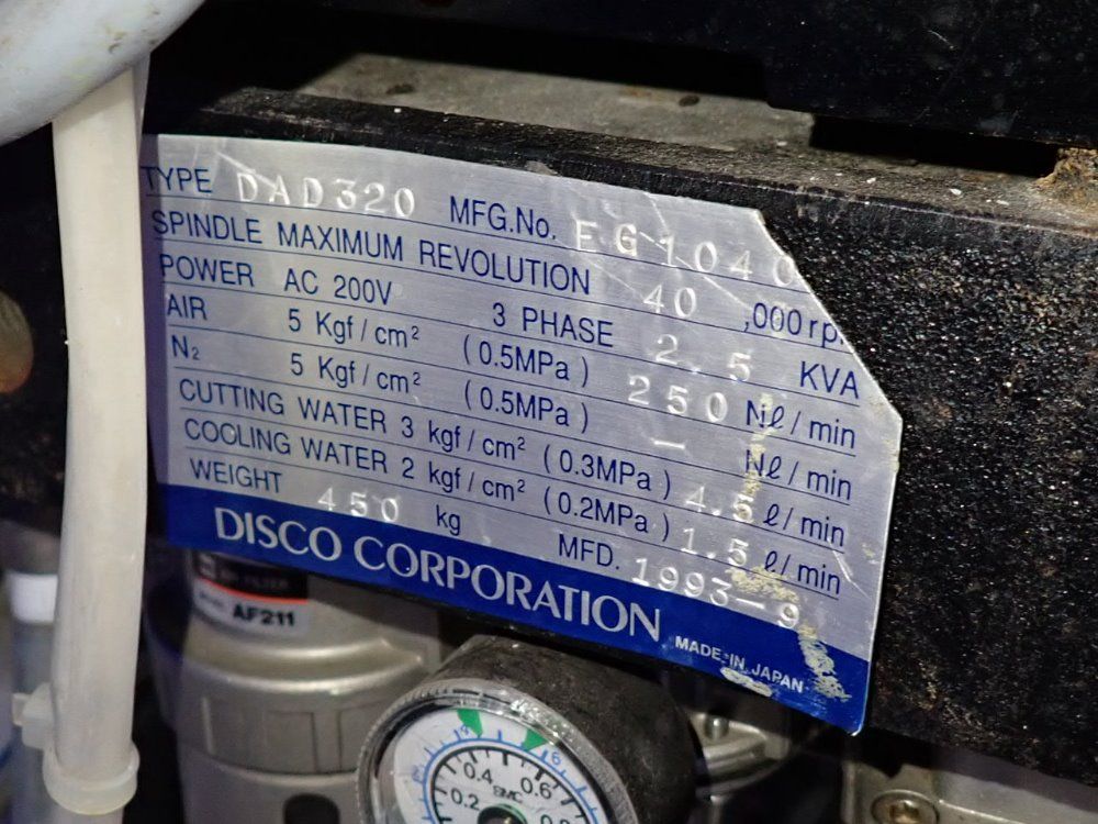 Disco Corporation Automatic Dicing Saw - Dad320