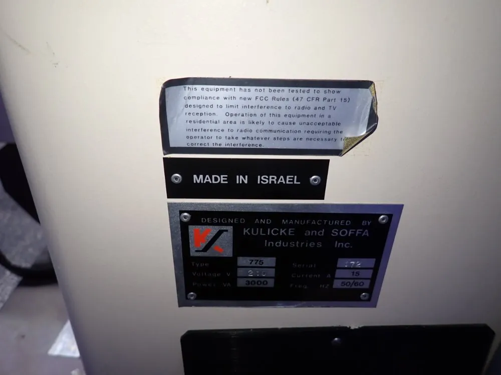 Kulicke & Soffa Industries Inc Automatic Wire Bonder - 775