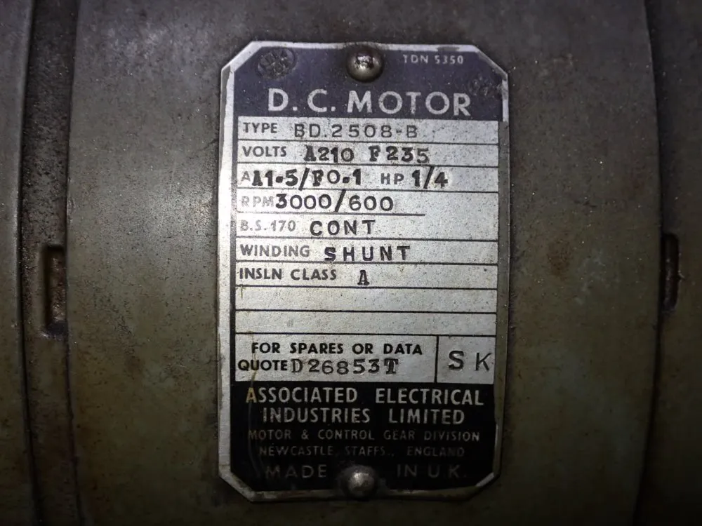 Myford 11" Tool Grinder