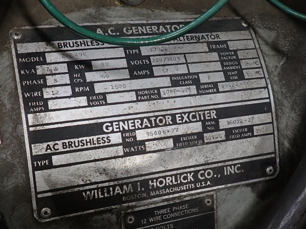 William I. Horlick Co Inc Generator - 50pf-303h
