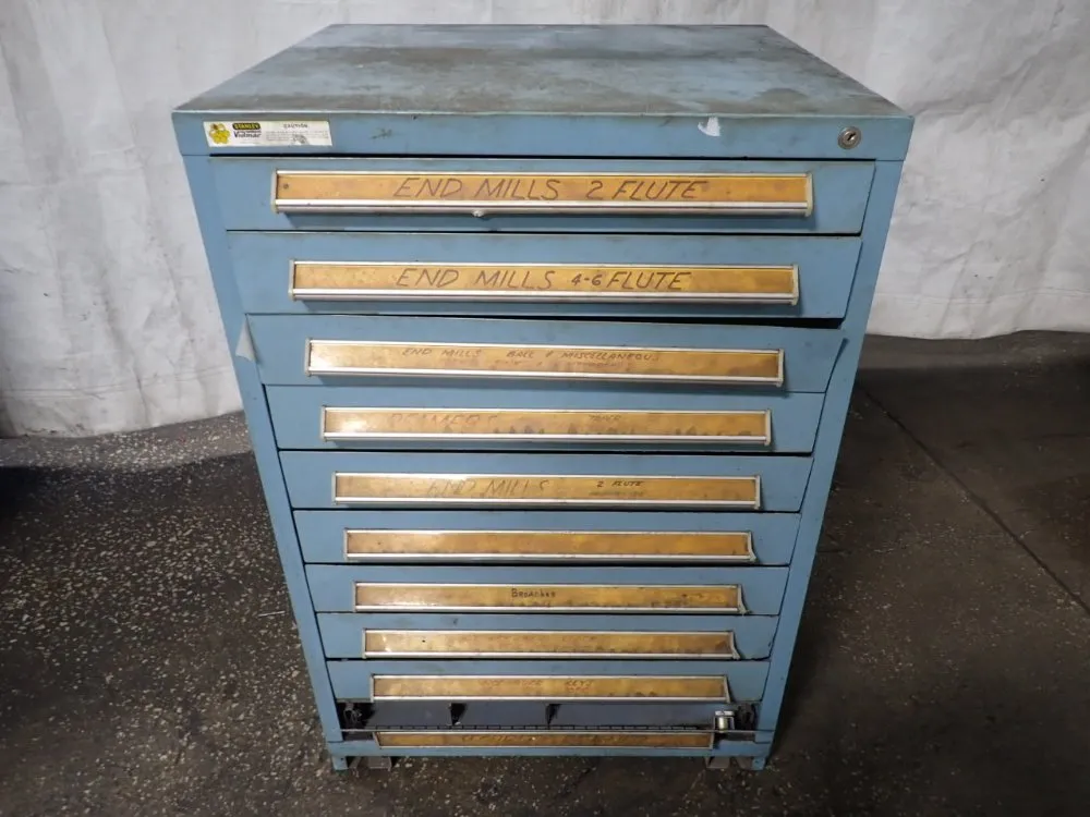 Vidmar 10 Drawers (25 1/2"x25 1/2") Tool Cabinet