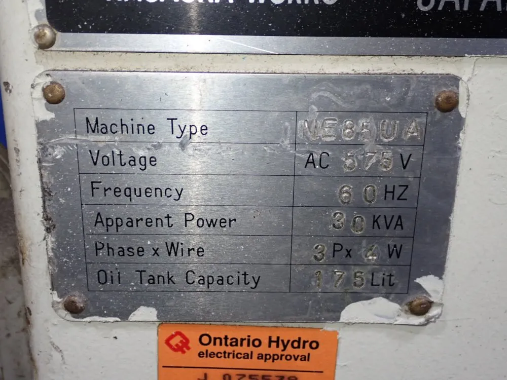 Niigata Injection Molder - Ne85ua