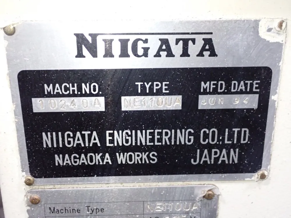 Niigata Injection Molder - Ne110ua