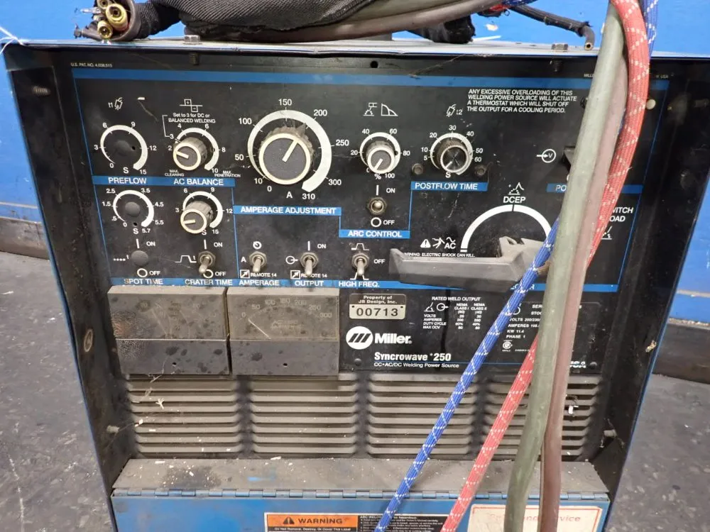 Miller 250 Amp Welder - Syncrowave 250