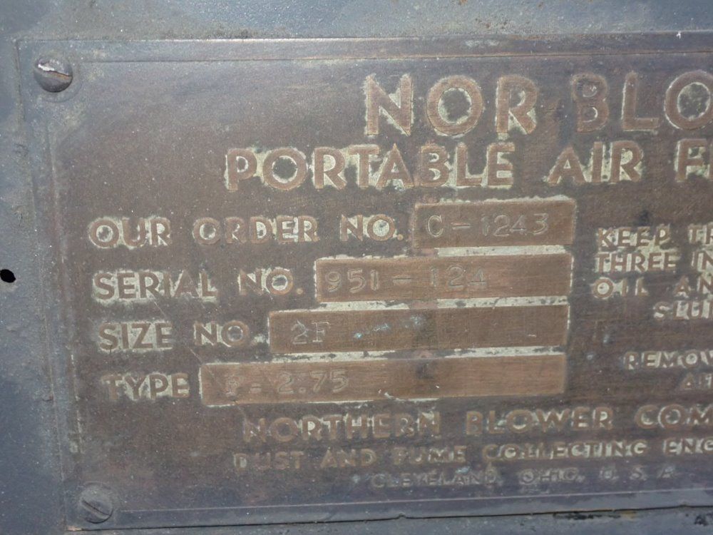 Nor Blo Portable Air Filter - F-2.75