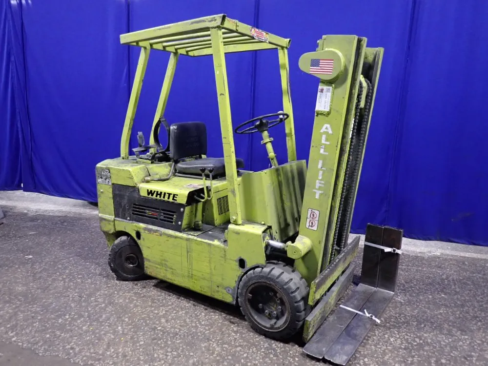 White Propane Forklift